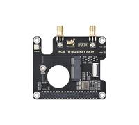 Tuopuoe PCIe vers M.2 E Key Hat pour Raspb Pi 5, compatible avec NGFF (clé M.2 E) sans fil, prend en charge USB BT HAT+ Raspb Pi 5 PCIe HAT standard