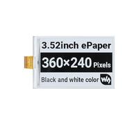TUOPUONE 3,5" couleur crue d'interface de SPI de résolution de pixels de l'affichage 360 360 d'E-Ink d'E-Ink noir/blanc