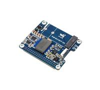 TUOPUONE Adaptateur PCIe vers M.2 avec fonction PoE (C) pour Raspb Pi 5 Prend en charge le protocole NVMe M.2 Solid State Drive Lecture/écriture haute vitesse