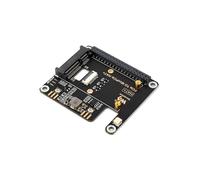 TUOPUONE Adaptateur PCIe vers MiniPCIe pour Raspb Pi 5 compatible avec carte réseau sans fil MiniPCIe Prend en charge la connexion USB Plug and Play sans pilote réseau haut débit