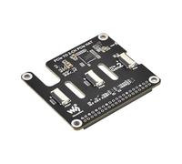 TUOPUONE Carte adaptateur 2-Ch PCIe FFC pour Raspb Pi 5 extensible connecteurs PCIe FFC 2-Ch prend en charge l'empilage de plusieurs chapeaux PCIe Raspb Pi 5 PCIe HAT