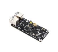 TUOPUONE Carte PCIe vers USB 3.2 Gen1 4-Ch compatible avec Raspberry Pi 5 jusqu'à 5 Gbit/s Vitesse de transmission sans pilote Plug and Play RPi 5 PCIe Adaptateur PCIe