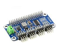 TUOPUONE Chapeau de pilote servo (B) compatible avec Raspberry Pi 16 canaux 12 bits I2C Interface à angle droit Tête de broche intégrée Régulateur 5 V Livré avec des ressources de développement et un