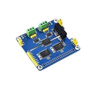 TUOPUONE Chapeau d'extension Canbus isolé à 2 canaux compatible avec Raspberry Pi MCP2515 + SN65HVD230 Solution à double puce Circuits de protection intégrés