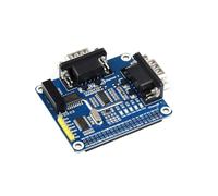 TUOPUONE Chapeau d'extension RS232 isolé à 2 canaux compatible avec Raspberry Pi SC16IS752+SP3232 Solution avec circuits de protection intégrés multiples