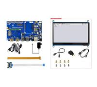 TUOPUONE Compute Module 4 Dev Kit compatible avec Raspberry Pi avec carte PoE Wave-share avec écran tactile 7"