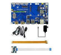 TUOPUONE Compute Module 4 Dev Kit compatible avec Raspberry Pi avec carte PoE Wave-share sans écran tactile 7"