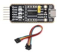 TUOPUONE Connecteurs USB vers module UART de type C, transmission à haut débit baud, transmission stable, multi-appareils, compatible multi-systèmes