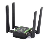 TUOPUONE Convertisseur 5G M.2 vers Gigabit Ethernet 5G M.2 vers USB3.1 Boîtier en alliage d'aluminium Support mural Quad Antennes intégrées M.2 Key B Interface USB 3.1 Port sans module 5G