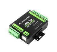 TUOPUONE Convertisseur industriel isolé USB vers RS232/485 - Puce FT4232HL - Prend en charge USB vers RS232 2-Ch + 2-Ch RS232/485 - Support mural et montage sur rail