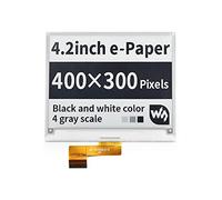 TUOPUONE E-Ink E-Paper Raw Écran 4,2" compatible avec Raspberry Pi/Jetson Nano Résolution 400 x 300 pixels Interface SPI sans PCB avec contrôleur intégré