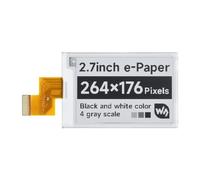 TUOPUONE Écran E-Ink Raw 2,7" compatible avec Raspberry Pi Résolution 264 x 176 pixels Interface SPI sans PCB Faible puissance Grand angle de vue Effet papier sans électricité