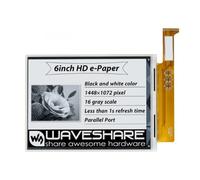 TUOPUONE Écran E-Ink Raw de 6" compatible avec Raspberry Pi Résolution 1448 × 1072 Haute définition Noir/Blanc Couleur 16 Échelle de gris sans PCB Prend en charge l'actualisation partielle