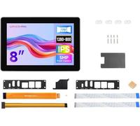 TUOPUONE Écran tactile HMI industriel pour Raspb Pi Options pour 8" Prend en charge la double sortie HDMI 4K 10 points de liaison optique tactile Boîtier en alliage d'aluminium