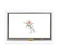 TUOPUONE Écran tactile LCD résistif 5" avec boîtier bicolore compatible avec Raspberry Pi 4B/3B+/3A+/Zero 2 W Résolution 800 × 480 Interface d'affichage HDMI Faible consommation