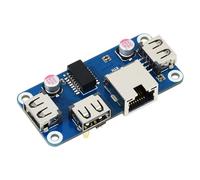 TUOPUONE Hub Ethernet/USB (B) compatible avec Raspberry Pi Series 1 x port Ethernet RJ45 3 x ports USB 2.0