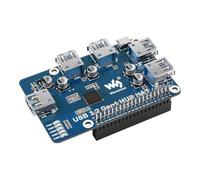 TUOPUONE Hub USB 3.2 Gen1 compatible avec Raspberry Pi 4 ports USB 3.2 Gen1 sans pilote