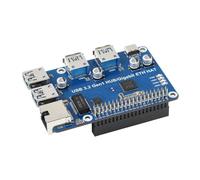 TUOPUONE Hub USB 3.2 Gen1 et Gigabit Ethernet Compatible avec Raspberry Pi 3X USB 1x Gigabit ETH sans Pilote