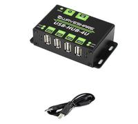 TUOPUONE Hub USB de qualité industrielle extensible 4 ports USB 2.0 adapté aux environnements industriels/de bureau avec des exigences de périphériques de niveau supérieur