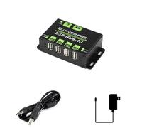 TUOPUONE Hub USB de qualité industrielle extensible 4 ports USB 2.0 adapté aux environnements industriels/de bureau avec des exigences de périphériques de niveau supérieur