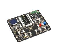 TUOPUONE Kit de capteur d'entrée de gamme compatible avec Raspberry Pi Pico avec carte d'extension Pico et 15 modules communs Design tout-en-un (RP2040-Plus-M + Kit de capteur)