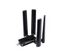 TUOPUONE Module 5G DONGLE Quad Antennes USB 3.1 Port en Alliage d'aluminium Dissipateur thermique M.2 Key B Interface avec module RM530N-GL 5G