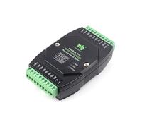 TUOPUONE Module d'acquisition analogique industriel 8-Ch 12 bits haute précision prend en charge l'acquisition de tension et de courant DC 7 ~ 36 V alimentation large tension protocole Modbus RTU (0-5