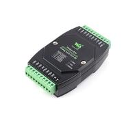 TUOPUONE Module d'acquisition analogique industriel 8-Ch 12 bits haute précision prend en charge l'acquisition de tension et de courant DC 7 ~ 36 V alimentation large tension protocole Modbus RTU
