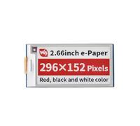 TUOPUONE Module d'affichage E-Ink de 6,8 cm (B) compatible avec Raspberry Pi Pico Résolution 296 × 152 Rouge/Noir/Blanc Interface SPI Grand angle de vue Effet papier
