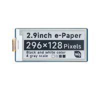 TUOPUONE Module d'affichage E-Paper E-Ink de 7,4 cm compatible avec Raspberry Pi Pico Résolution 296 × 128 Couleur noir/blanc Interface SPI Grand angle de vue Effet papier