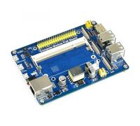 TUOPUONE Module de calcul IO Board compatible avec Raspberry Pi avec fonction PoE Carte de dérivation composite pour développement avec RPi CM3 / CM3L / CM3+ / CM3+L