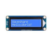 TUOPUONE Module LCD-1602 I2C couleur bleue 32 caractères LCD 3,3 V/5 V rétro-éclairage réglable