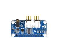 TUOPUONE PCM-5122 Carte audio HIFI I2S DAC pour Raspb Pi basée sur l'encodage/décodage stéréo Raspb Pi 40 broches GPIO, prend en charge la lecture audio