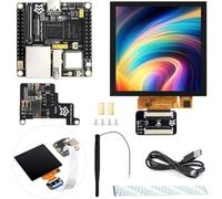 TUOPUONE Pico Ultra RV1106 Carte de développement Linux Micro intègre des processeurs ARM Cortex-A7/RISC-V MCU/NPU/ISP avec module PoE sans fil inclus avec écran tactile IPS 720 x 720 10,2 cm