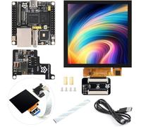 TUOPUONE Pico Ultra RV1106 Carte de développement Linux Micro intègre des processeurs ARM Cortex-A7/RISC-V MCU/NPU/ISP sans Wir-less Module PoE inclus avec écran tactile IPS 720 x 720 10,2 cm
