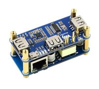 TUOPUONE PoE Adaptateur Ethernet/USB compatible avec Raspberry Pi Zero 3 ports USB 2.0 Conforme à la norme 802.3af Convient pour RPi Zero/Zero 2 W/Zero W/Zero WH