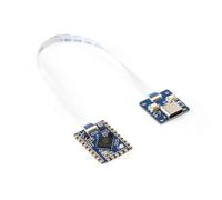 TUOPUONE RP2350-Tiny Carte de développement pour microcontrôleur Raspb Pi basée sur le microcontrôleur RP2350A Dual-core et Dual-architecture avec adaptateur de port USB et câble FPC