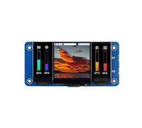 TUOPUONE Triple LCD Hat Compatible avec Raspberry Pi Écran principal LCD IPS de 1,3 pouces intégré et double écran LCD IPS de 0,96 pouces