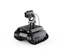 TUOPUONE UGV Beast Robot AI Tout-Terrain Open Source Compatible avec Raspberry Pi 4B Double contrôleur Corps entièrement métallique Vision par Ordinateur sans RPi4B , avec Module Pan-Tilt