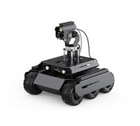 TUOPUONE UGV Rover Robot Open source 6 roues 4WD AI Compatible avec Raspberry Pi 4B / Raspberry Pi 5 Double contrôleurs Corps entièrement métallique Vision par ordinateur avec RPi4B et module Pan-Tilt