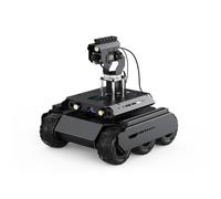 TUOPUONE UGV Rover Robot Open Source 6 Roues 4WD AI Compatible avec Raspberry Pi 4B / Raspberry Pi 5 Double contrôleurs Corps entièrement métallique Vision par Ordinateur avec RPi5 et Module Pan-Tilt