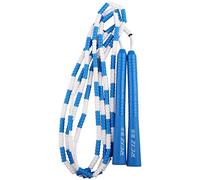 Tuoservo Corde à sauter souple à perles réglable pour homme, femme et enfant pour rester en forme, MMA, boxe, entraînement, entraînement - Couleurs au choix, Bleu + blanc.
