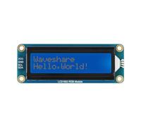 Tuouone 1602 Module LCD RVB compatible avec Raspberry Pi/Pi Pico 16 x 2 caractères LCD Rétroéclairage RVB 3,3 V/5 V Compatible avec communication bus I2C