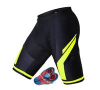 TUOYDJA Cuissard,Cycliste Short de Cyclisme for Hommes, Short de Cyclisme d'été rembourré 9D, Collants Courts, Pantalons Respirants for vélo de Montagne(2,5XL)
