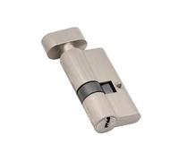 TUOYDJA Cylindre Serrure,Barillet De Serrure Cylindre de Porte 60 65 70 75 80 85 90mm, 1 pièce, Cylindre de Serrure, la clé de l'intérieur effectue la Serrure 5 clés(75mm 32.5 add 42.5)