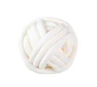 TUOYDJA Fil Chenille Crochet,Pelote Laine Grosse Maille Yarn 1000g Hand Knitted Bag Accessories Background Wall Material Line(White)