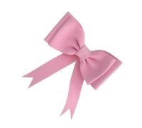 TUOYDJA Grand NœUd en Satin,Gros Noeud Cadeau Lot De 2 Décorations Gâteaux en Forme Gros Nœud Papillon Coloré for Anniversaire, Fête, Mariage, Dessert(Pink)