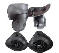 TUOYDJA Roue Valise Universelle,Roue de Valise Universelle Roues de Remplacement des Bagages for Les valises réparation Spinner Roulement Roulement Roues Roues Roues Roues Roues de Chariot(Black,L)