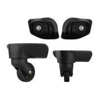 TUOYDJA Roue Valise Universelle,Roue de Valise Universelle Roues de Trolley Roues Bagages Bagages Roues Roues muet Roues de Remplacement Universel muet 20 Pouces 28 Pouces(W023(2Wheels) Black)