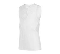 TUOYR Maillot de compression rembourré sans manches pour enfant garçon - Protection thoracique côtelée pour le football et le baseball - Blanc - Taille M